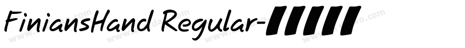 FiniansHand Regular字体转换
